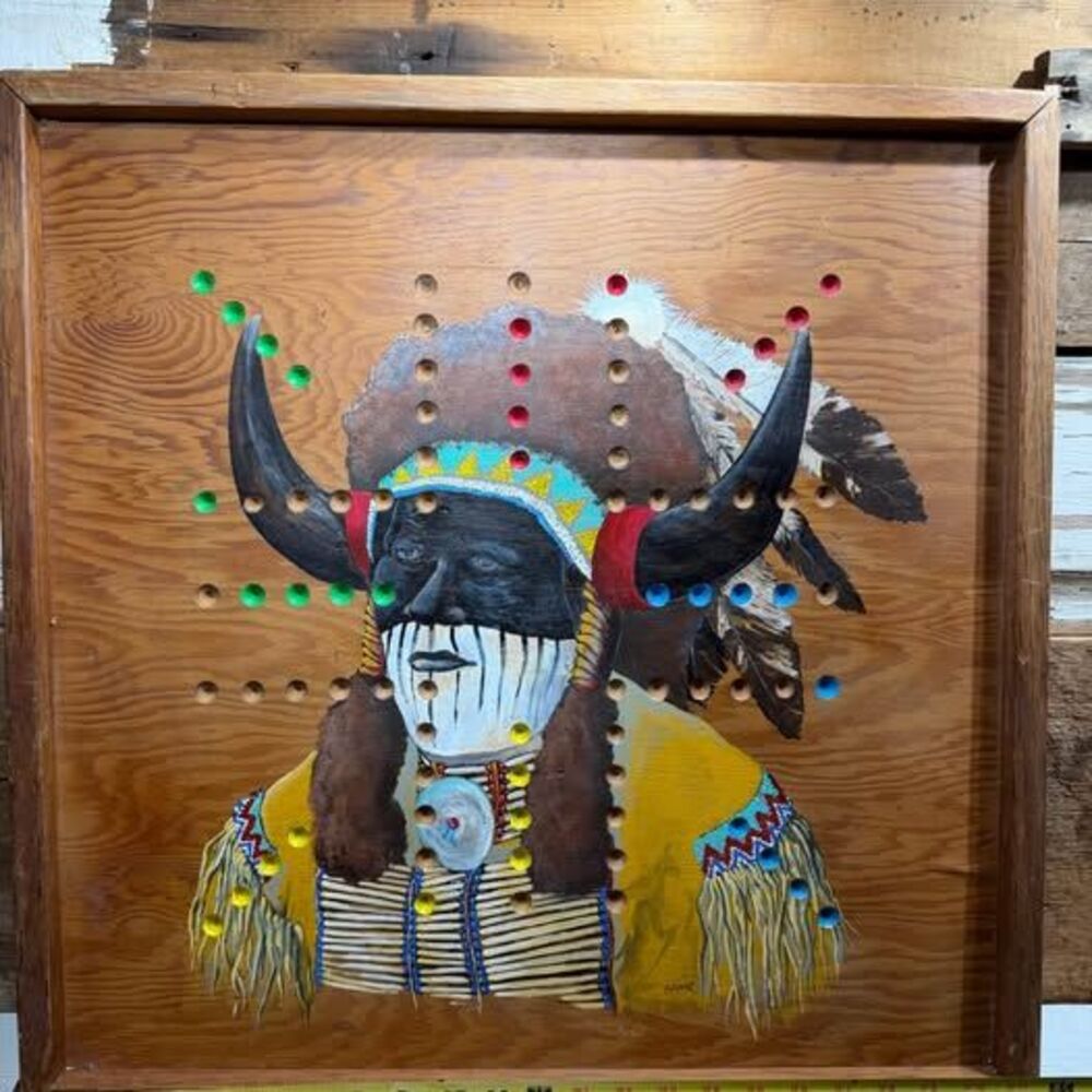 Vintage Wa-Hoo Board Game Original Paint